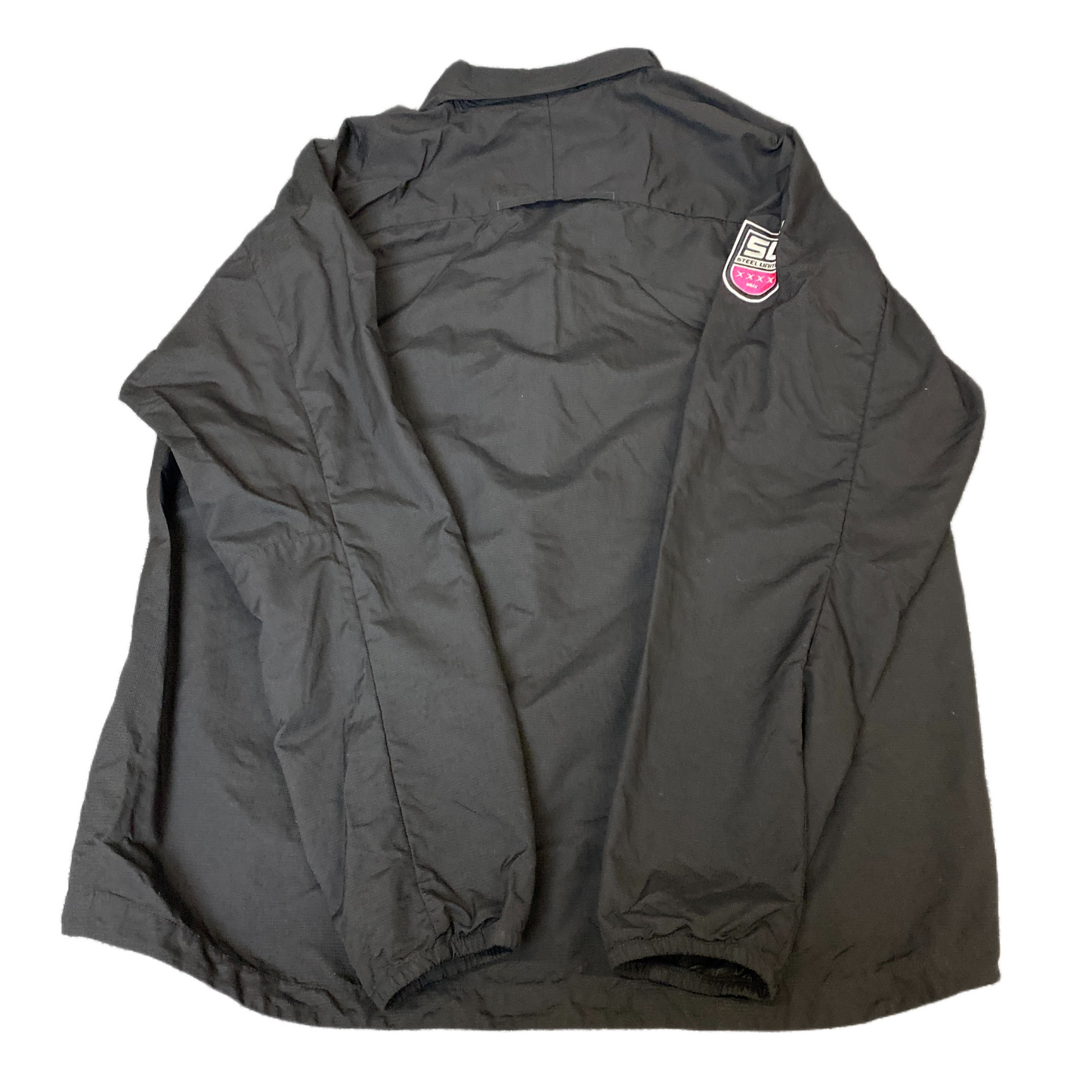 PUMA Steel Sports StormCell Windbreaker Jacket Men XL Black Long Sleeve Full Zip