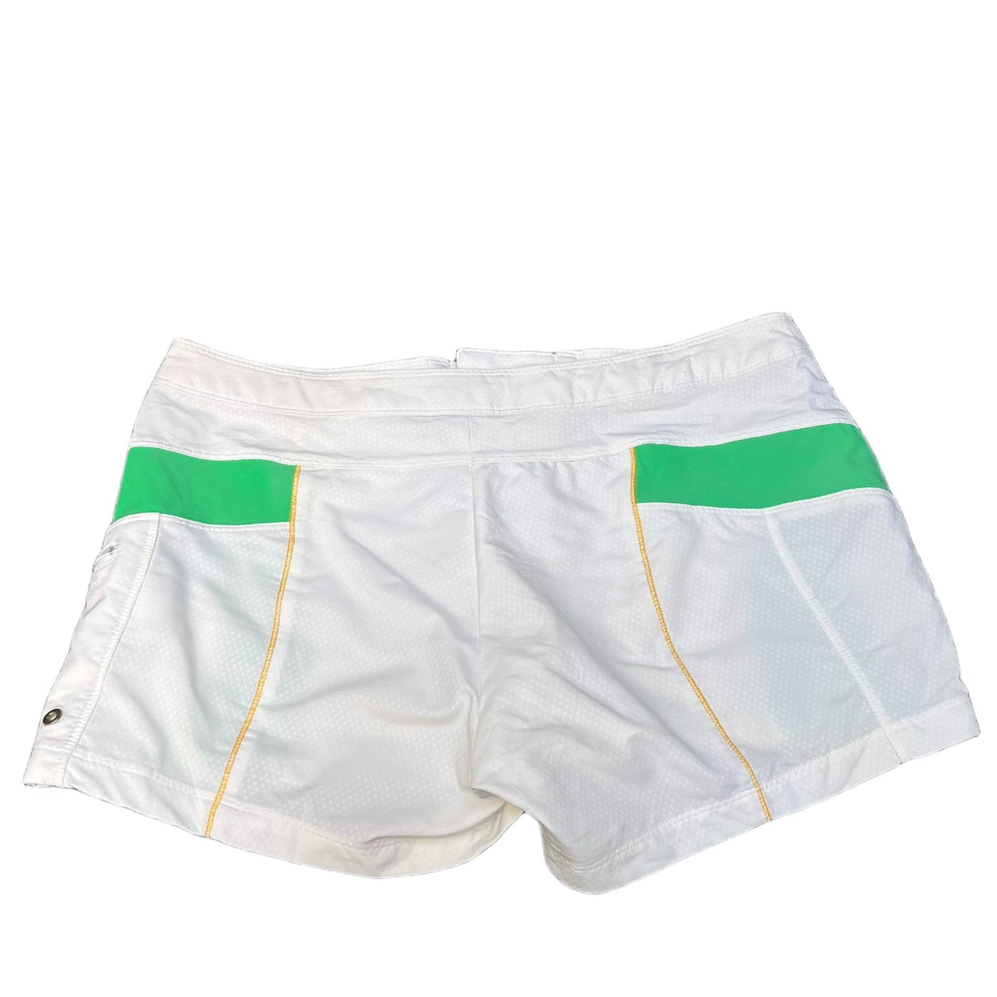 Nike Sphere Dry Athletic Shorts Fits as Womens XL 34" Waist White Green Lace Up