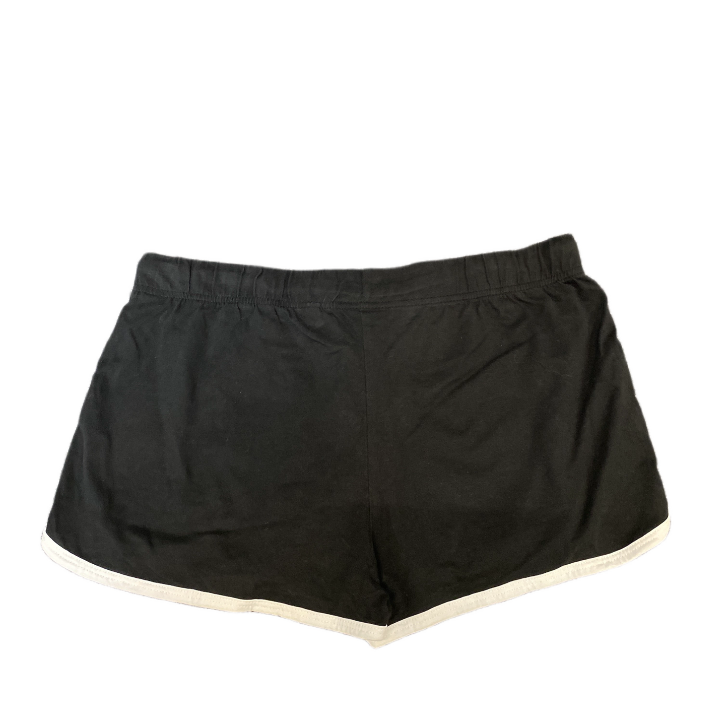 Running Sprinter Shorts Women M 31" Waist Black Athletic Gym Workout Dolphin Hem
