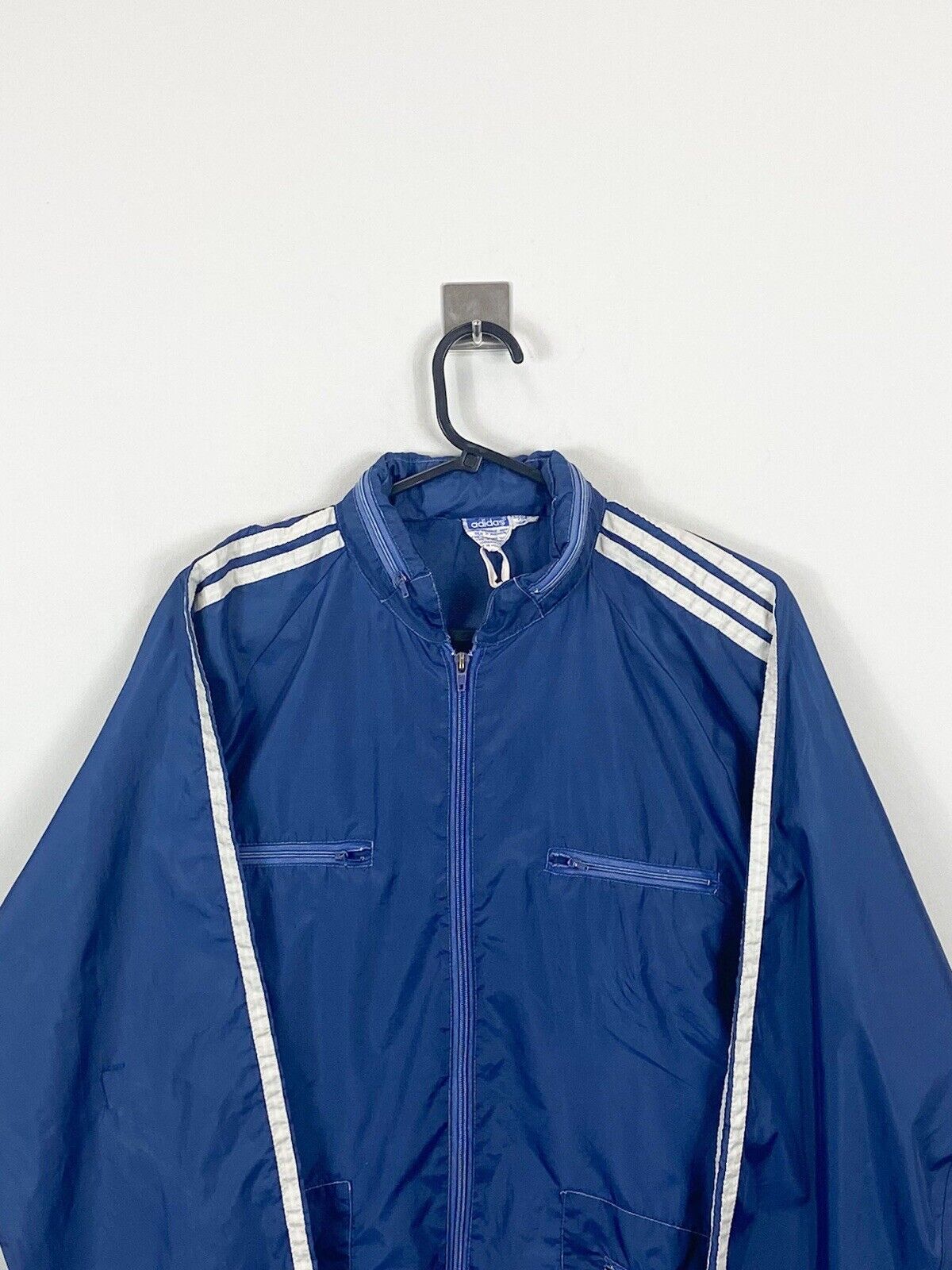 Adidas Lightweight Zip Up Jacket Blue Mens L