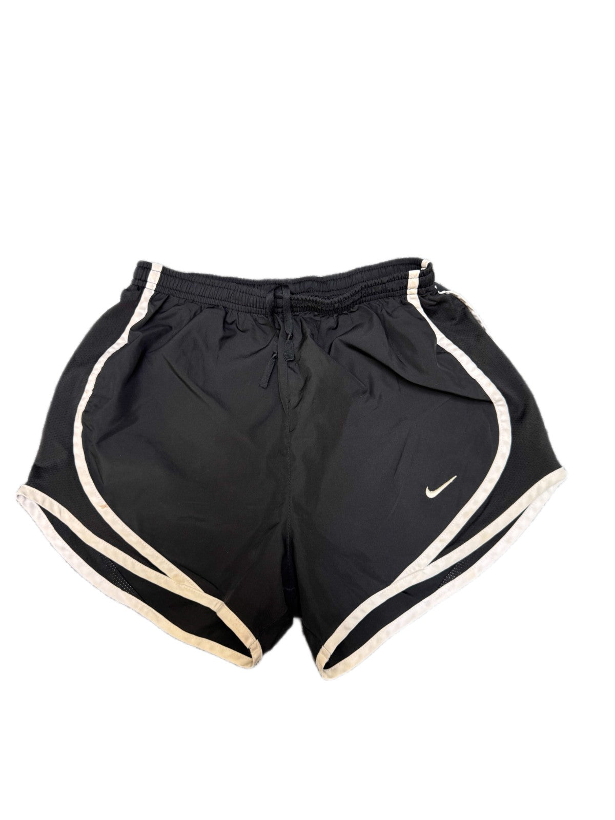 Nike Running Tempo Shorts Womens Small 23" Waist Black Performance Dolphin Hem