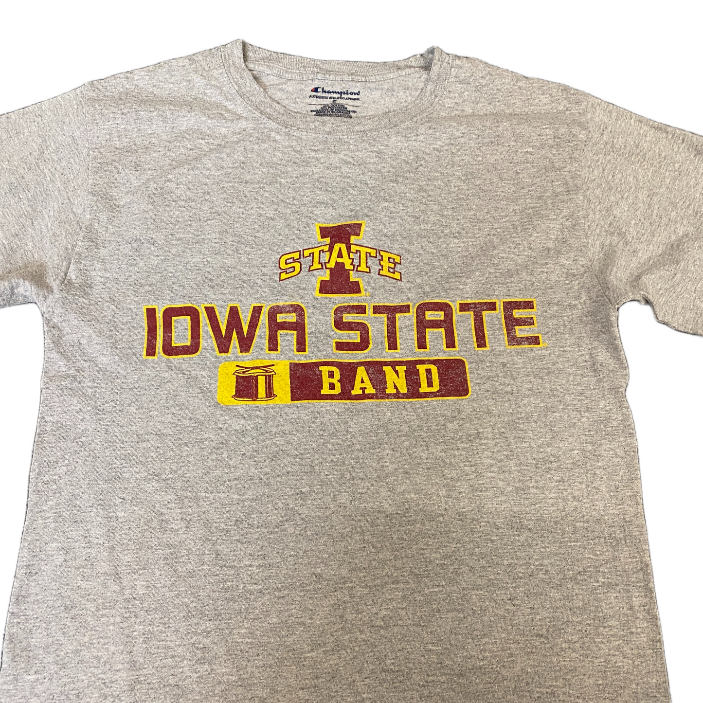 Iowa State Cyclones T-Shirt Boys S Grey Champion Basketball Sports Pullover Tee
