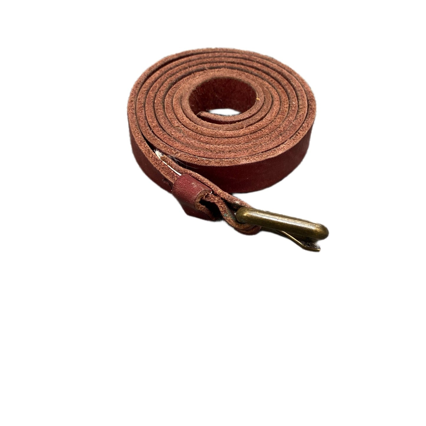 Pieces Waist Belt Mens Maroon Leather Adjustable Brass Square Buckle 41 Inches
