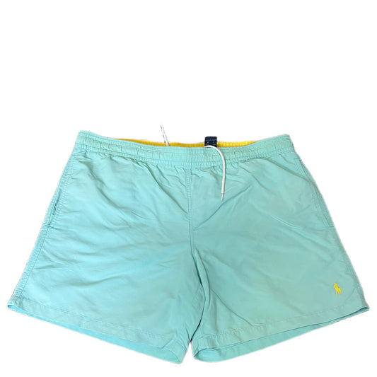 Polo Ralph Lauren Board Shorts Fits as Mens XL 38" Waist Aqua Lined Surf Surfing