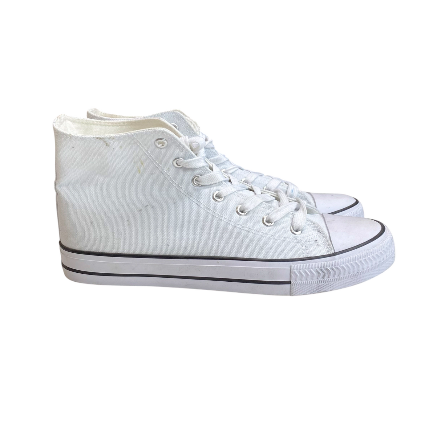 Converse Chuck Taylor All Star Sneakers Men's UK 7.5 White Canvas High Top