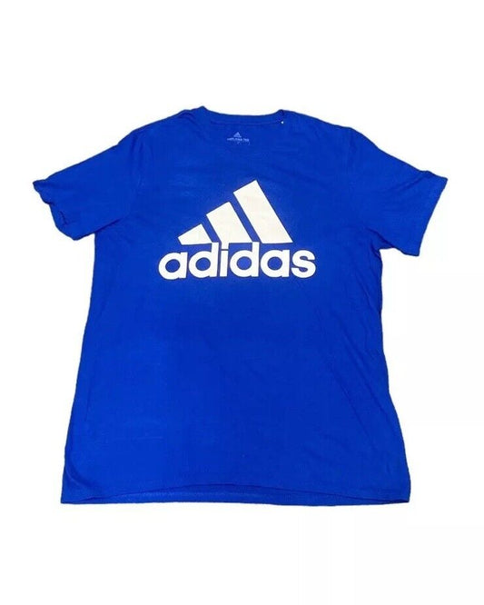 Adidas T-Shirt Blue Womens L Front Logo