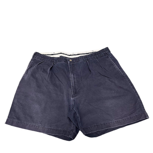 Polo Ralph Lauren Chino Shorts Fits as Mens XL 39" Waist Navy Pleated Outdoor