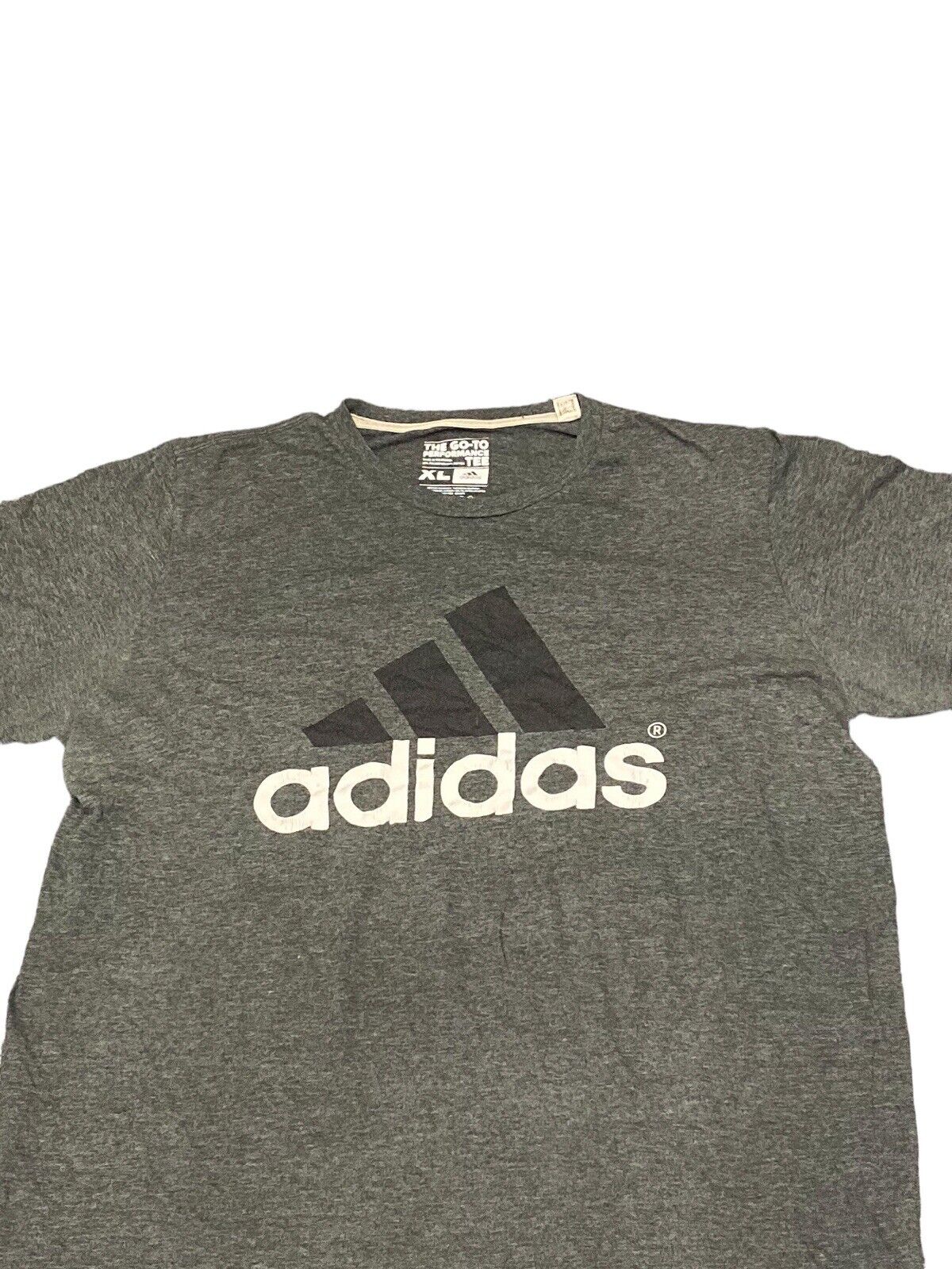 Adidas T-Shirt Grey Mens XL Chest Logo