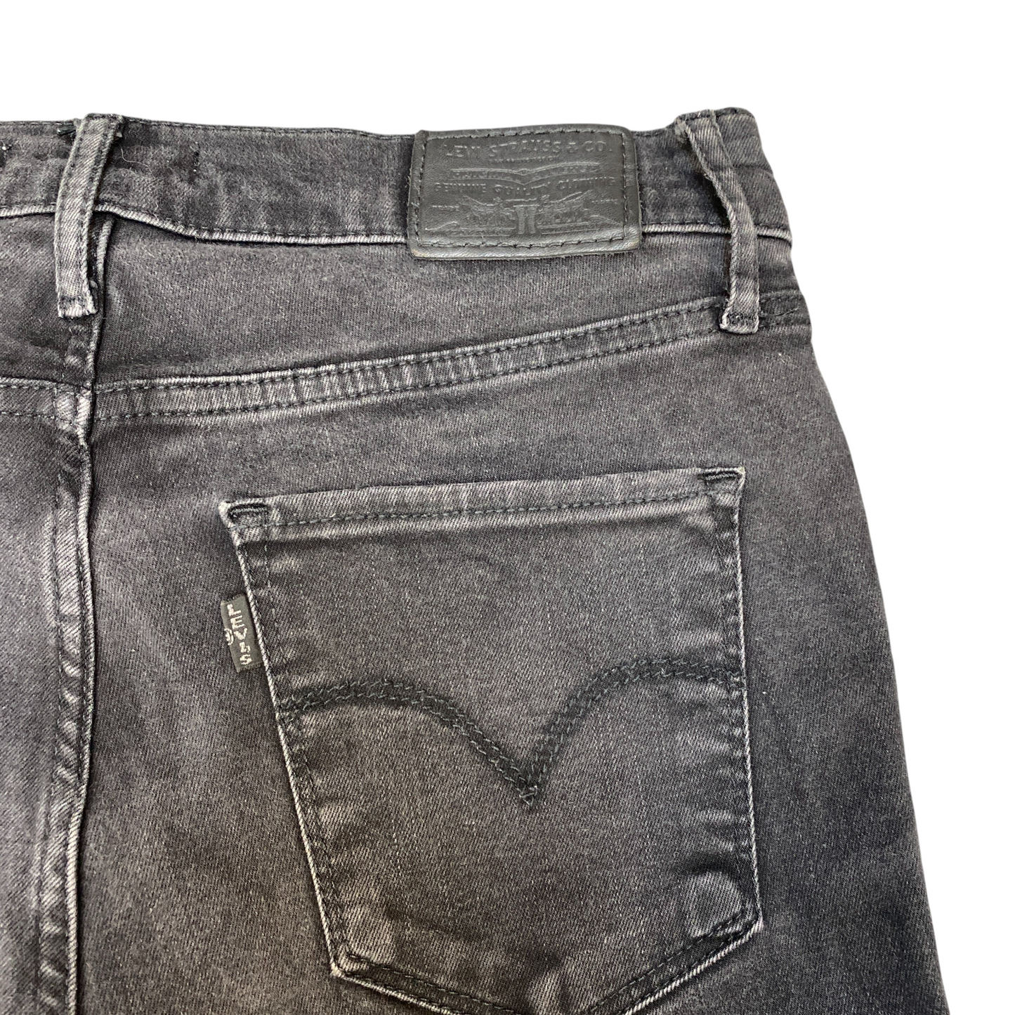 Levi's Jeans Womens 29" Waist Black Denim Premium 720 High Rise Super Skinny Leg