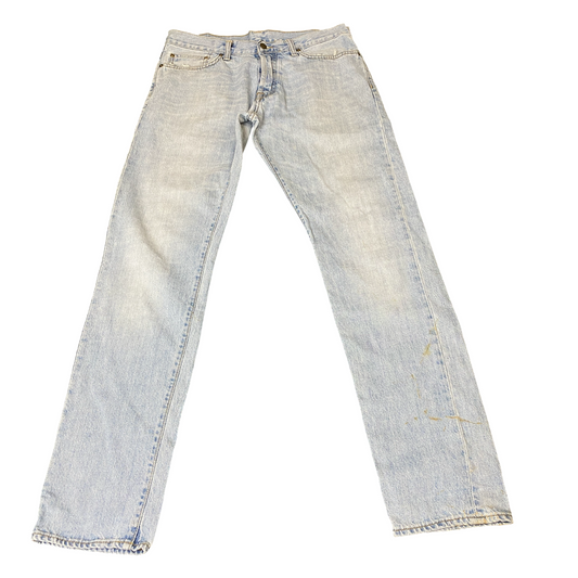 Carhartt Klondike Pant Jeans Mens L Blue Denim Workwear Regular Fit Straight Leg