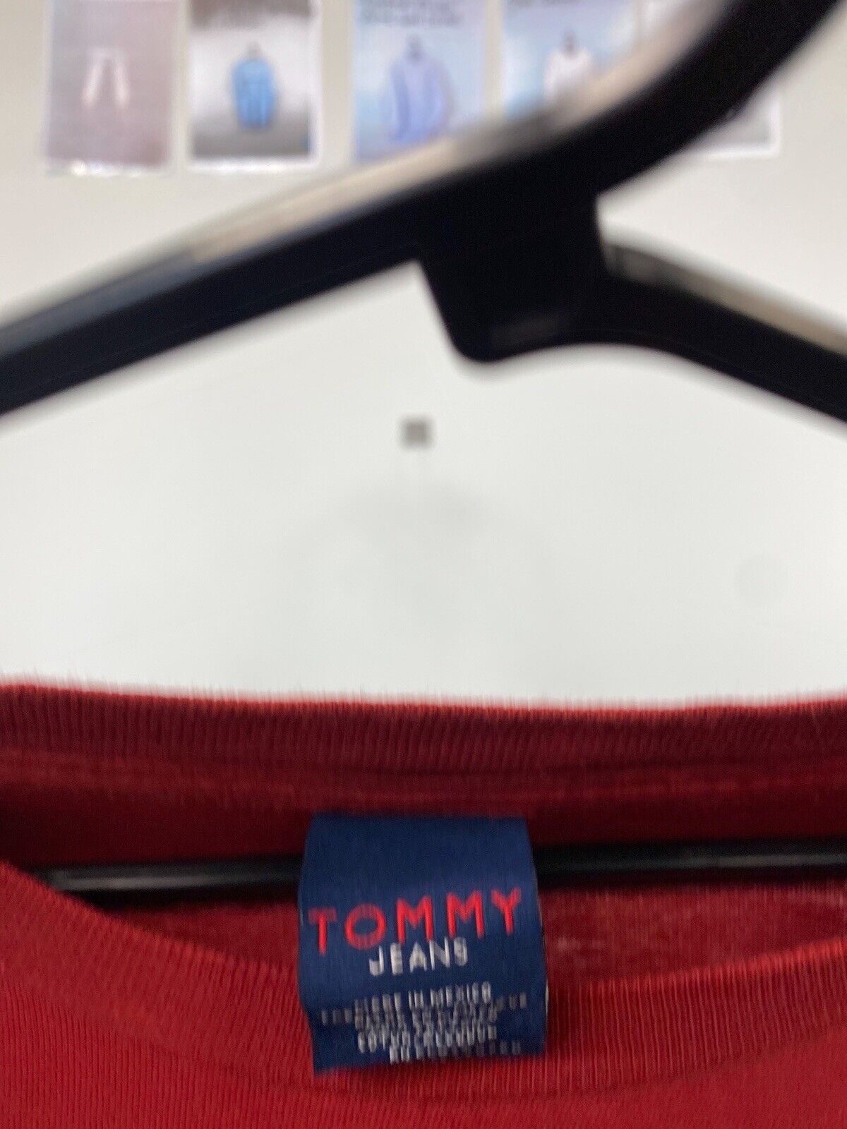 Tommy Jeans Oversized Sweatshirt Red Mens L