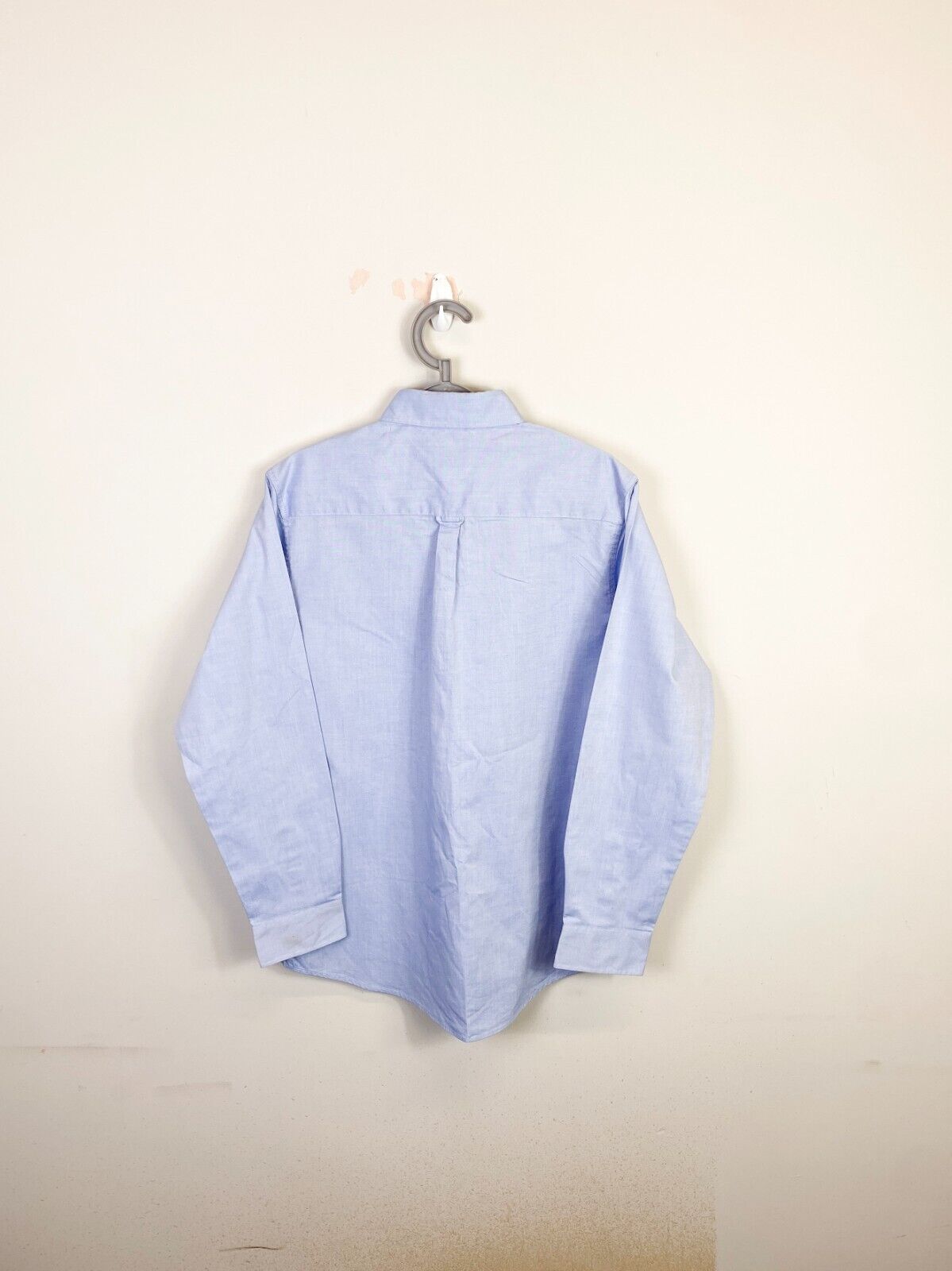 Chaps Dress Shirt Mens Small Blue Casual Long Sleeve Pocket Collared Button Down