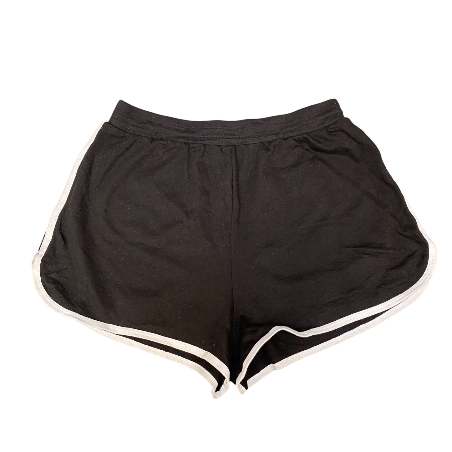 Running Sprinter Shorts Womens Large Black Athletic Fit Gym Workout Drawstring