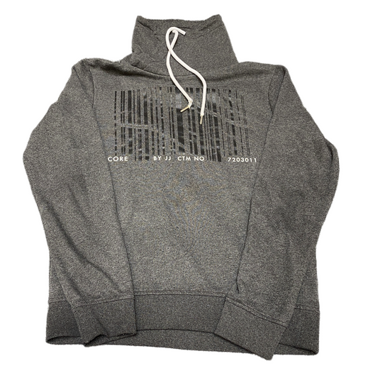 Core by Jack & Jones Hoodie Womens M Charcoal Heather Funnel Neck Drawstring