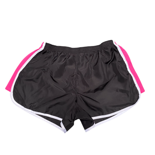 PBX Running Sprinter Shorts Medium Black Elastic Waist Dolphin Hem Athletic Fit