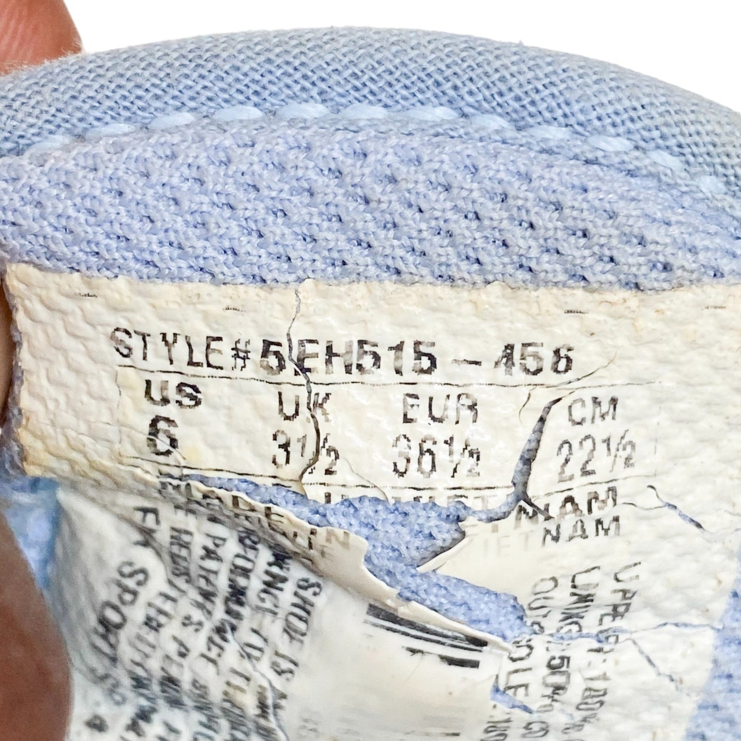 Vintage FILA Platform Sneakers Women's UK 3.5 Blue Canvas Streetwear Lace Up