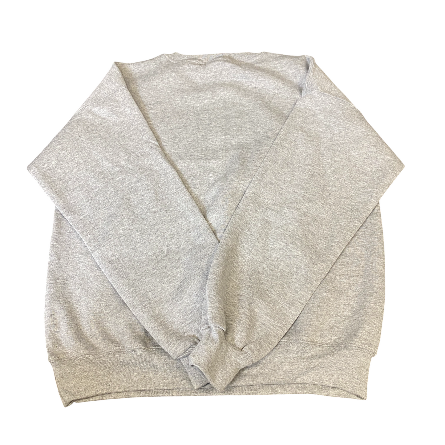 Nike Reworked Sweatshirt Mens Medium Grey Embroidered Spellout Logo Vintage Y2K