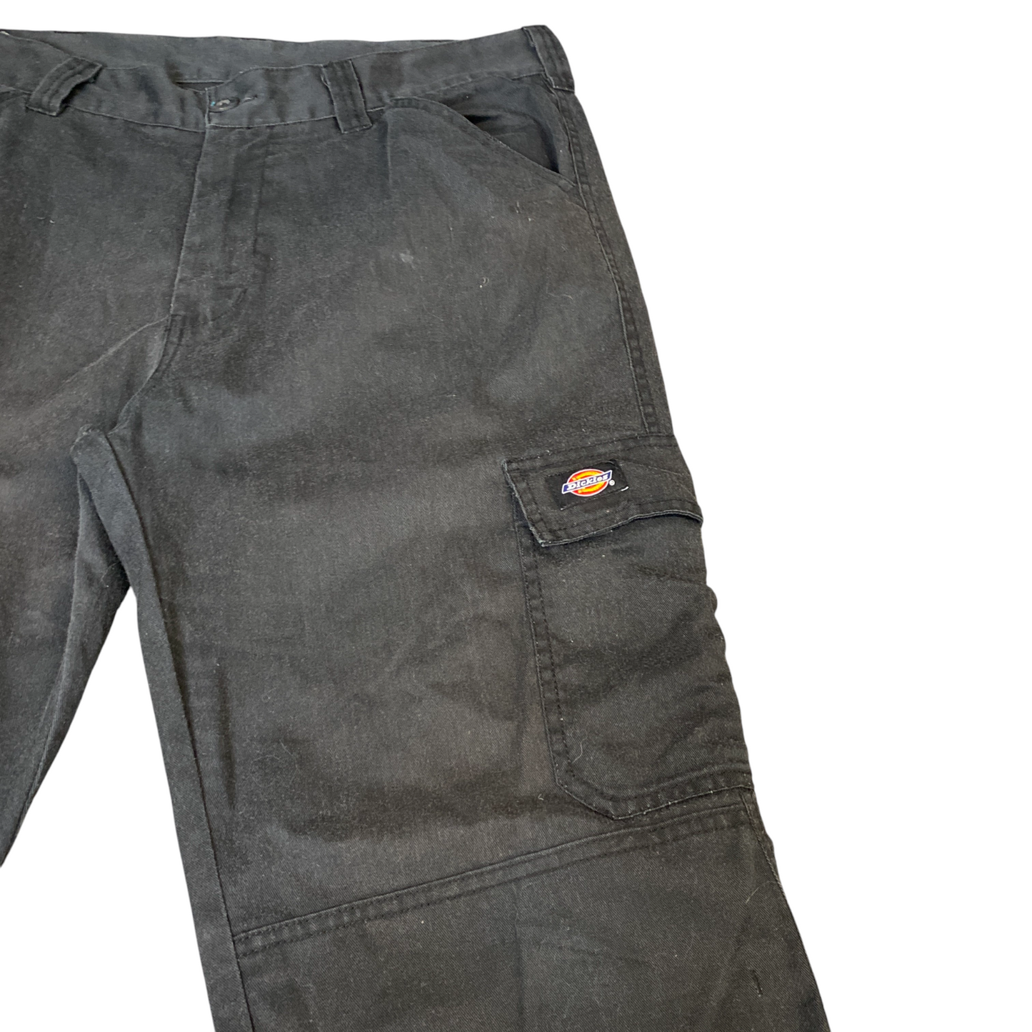 Dickies Cargo Pants Mens XL Black Ripstop Stretch Regular Fit Straight Leg