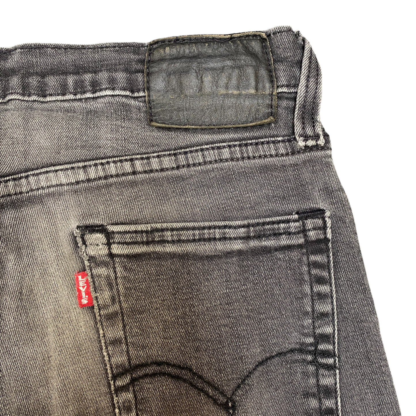 Levi's Jeans Women 30" Waist Grey Denim Red Tab Festival Streetwear Straight Leg