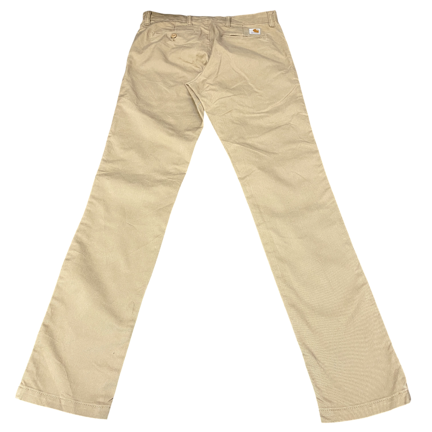 Carhartt Sid Pants Mens Medium Beige Stretch High Waisted Slim Fit Straight Leg