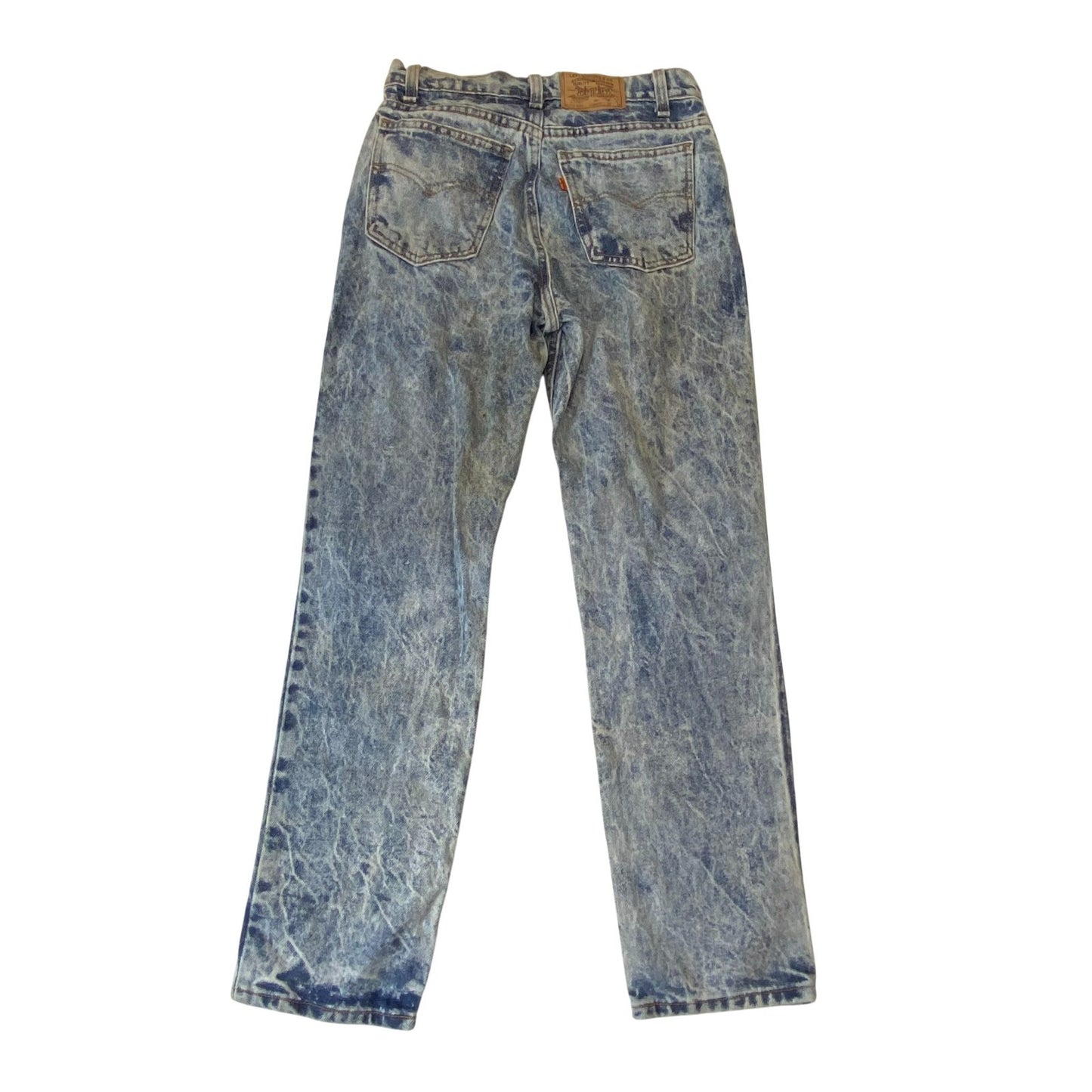 Levi's Jeans Womens Medium W26 L27 Blue Denim Regular Fit Dark Wash Red Tab