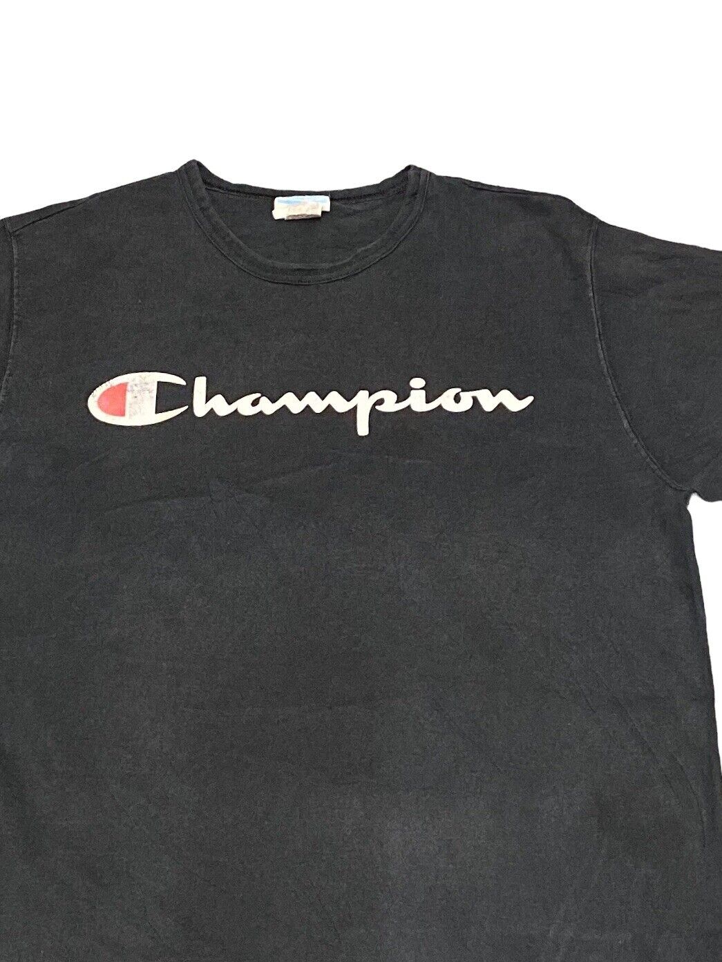 Champion T-Shirt Black Mens M Logo