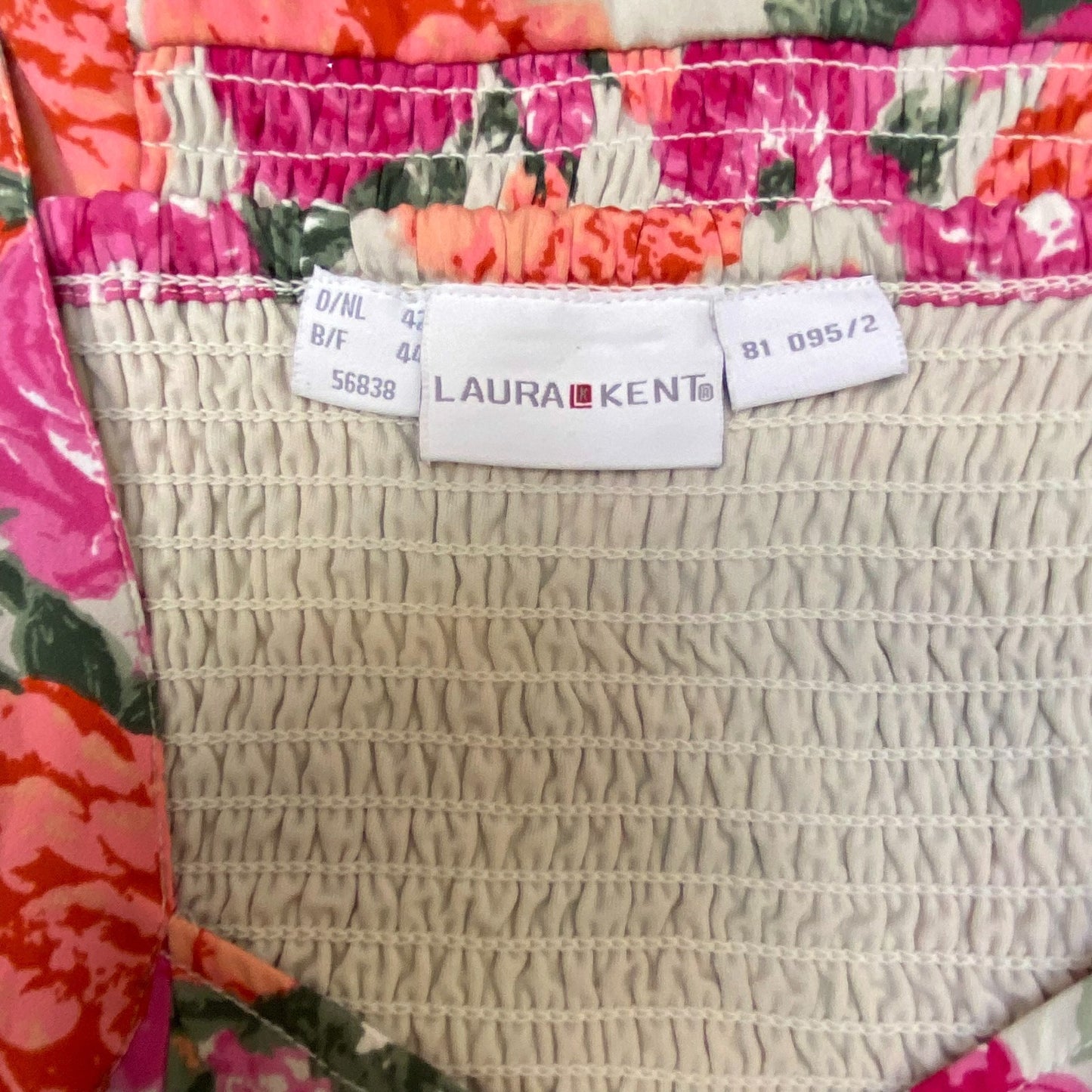 Laurel Kent A-Line Dress Womens S Multi Floral Wide Strap Smocked Back Pullover