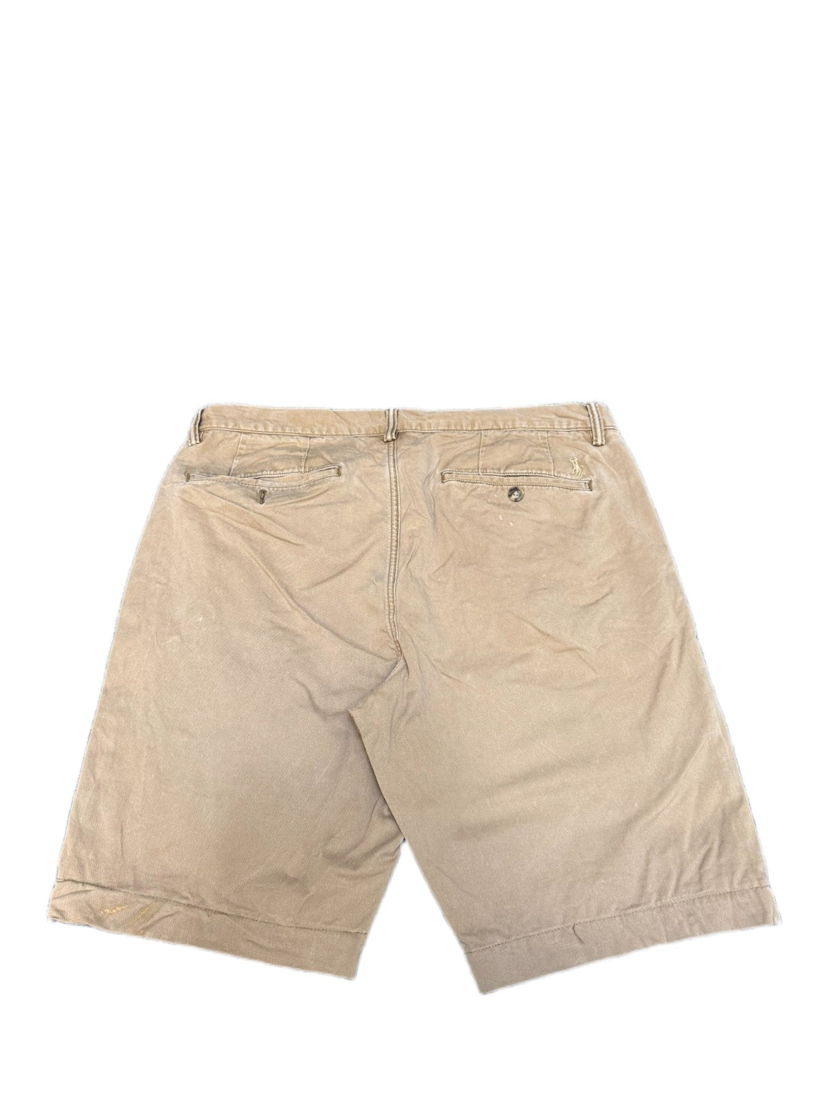 Polo Ralph Lauren Chino Shorts Fits as Mens L 34" Waist Tan Stretch Straight Fit