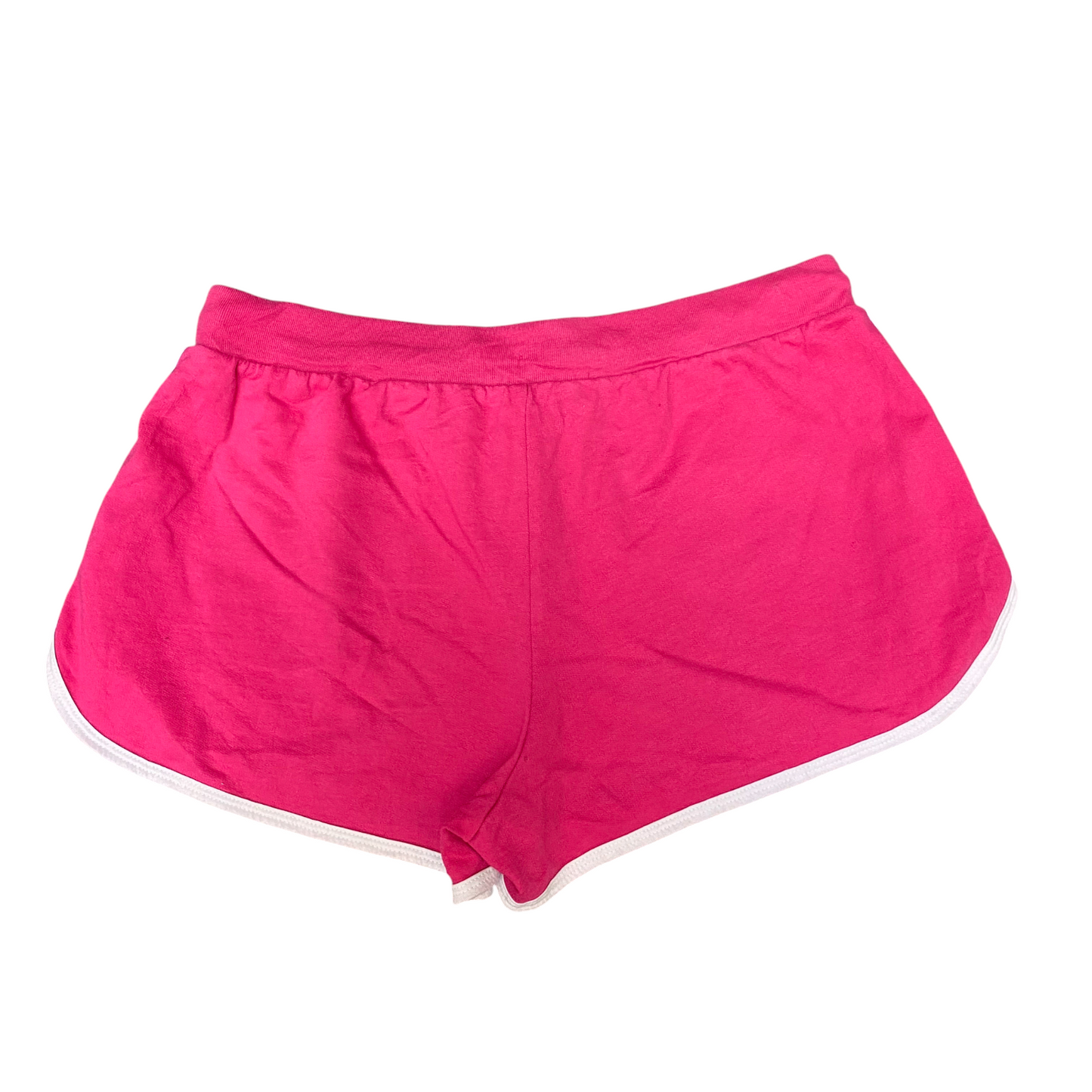 Running Sprinter Shorts Womens Large Pink Athletic Drawstring Waist Dolphin Hem
