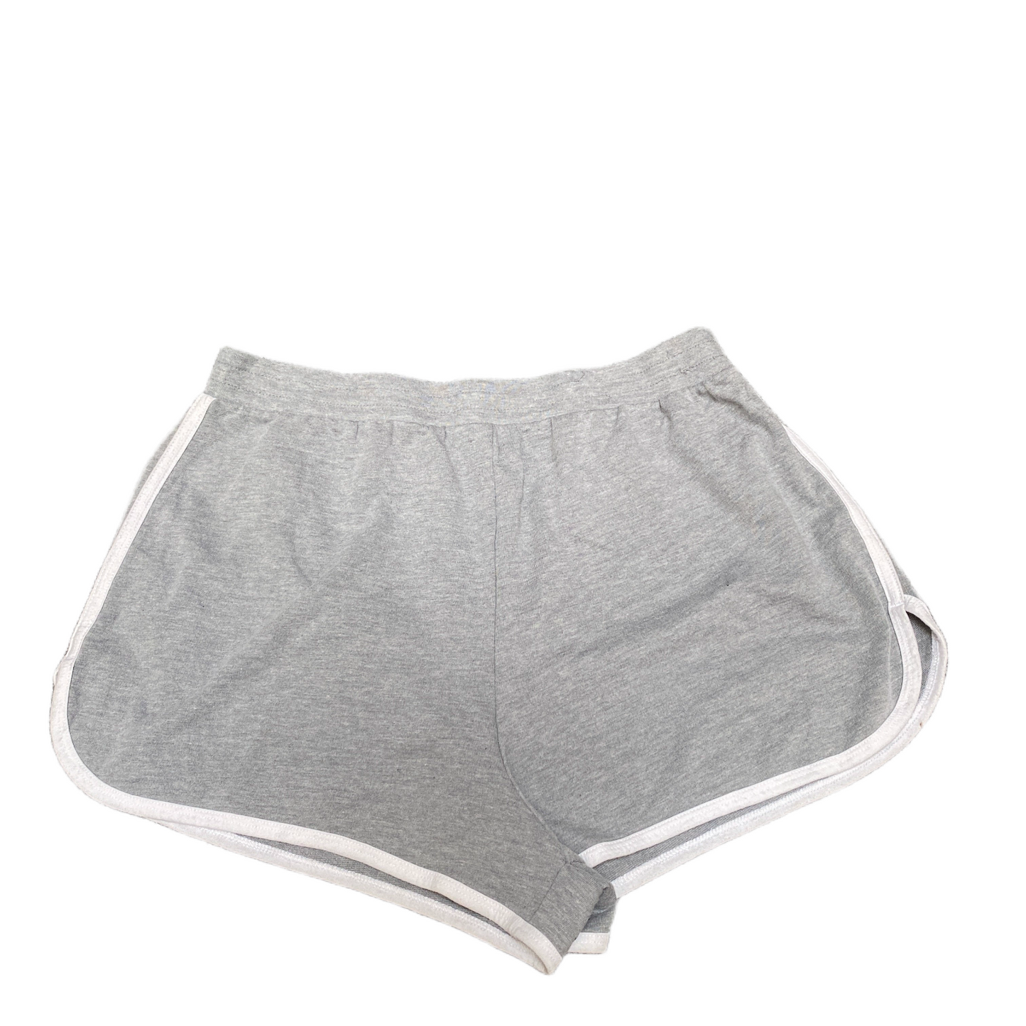Running Sprinter Shorts Womens L 29" Waist Grey Athletic Gym Workout Dolphin Hem