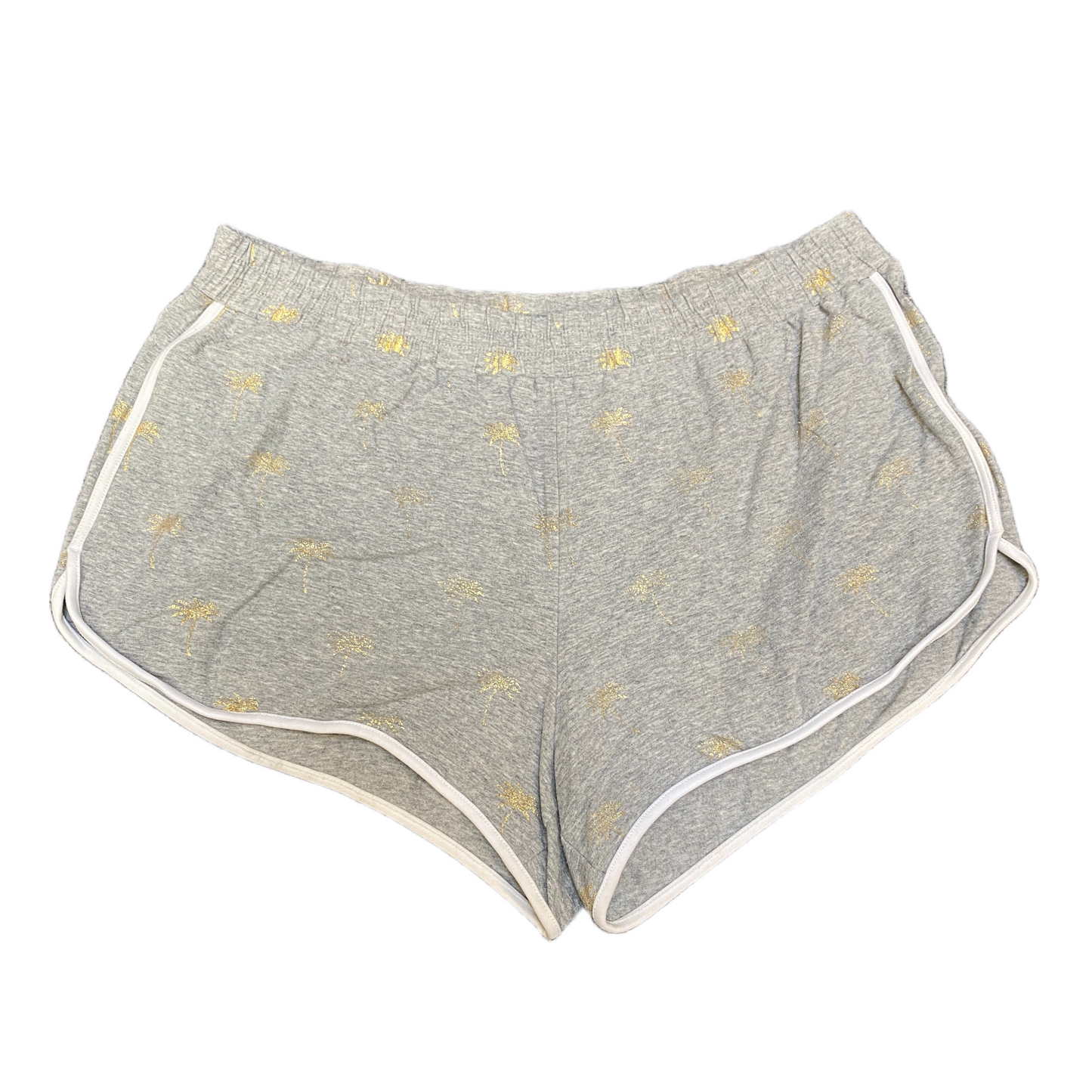 Running Sprinter Shorts Womens M 31" Waist Grey Athletic Gym Workout Dolphin Hem