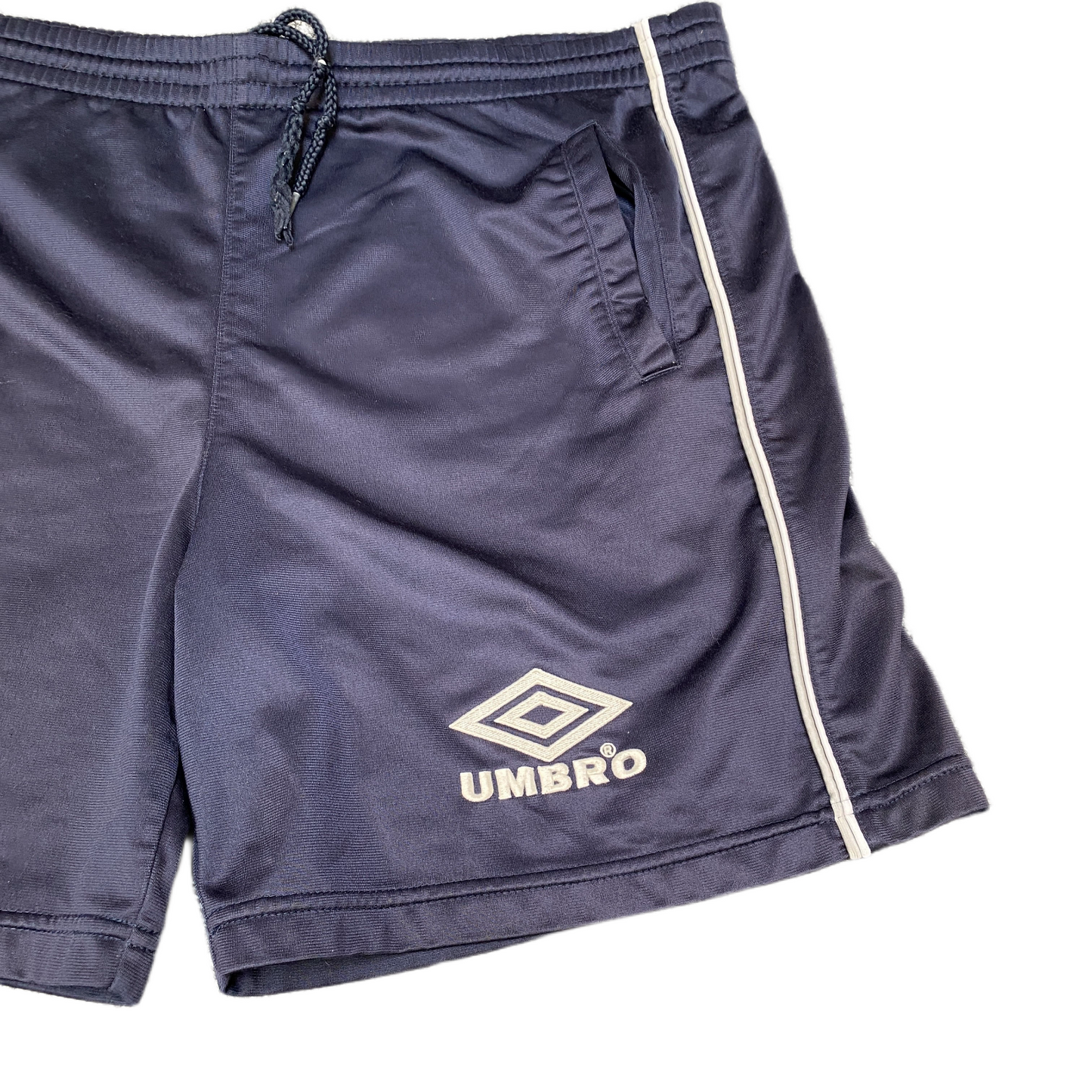 Athletic Shorts Women 2XL 40" Waist Navy Stretch Gym Training Workout Drawstring