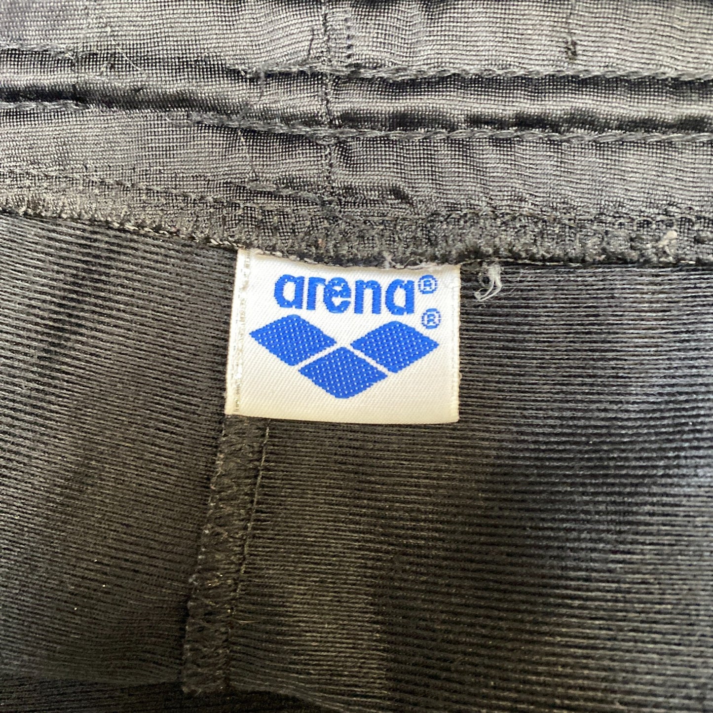 Arena Joggers Fits as Mens XL 36" Waist Black White Straight Leg Track Trouser