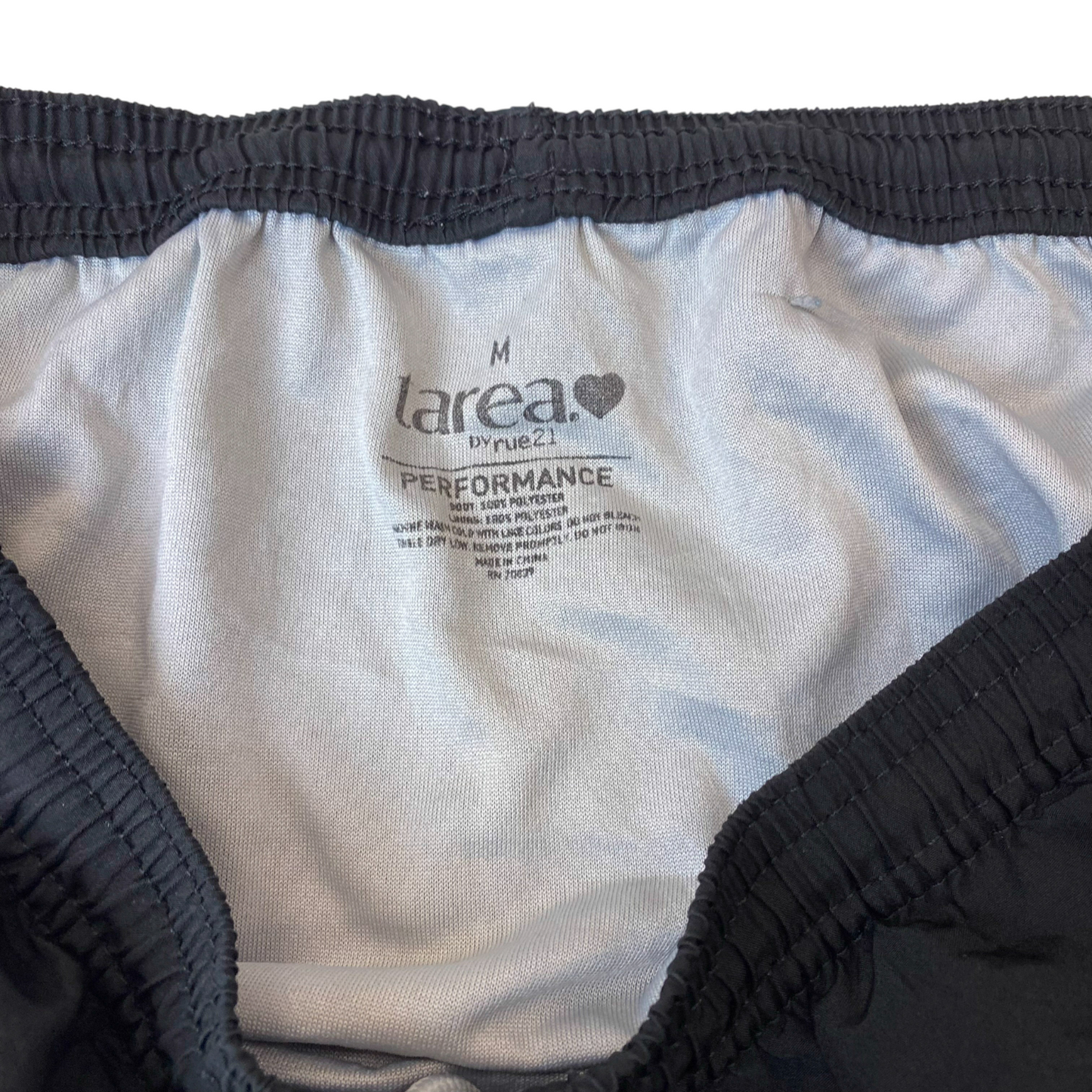 rue21 Sprinter Shorts Womens M Black Pleated Elastic Waist Gym Running Outdoor
