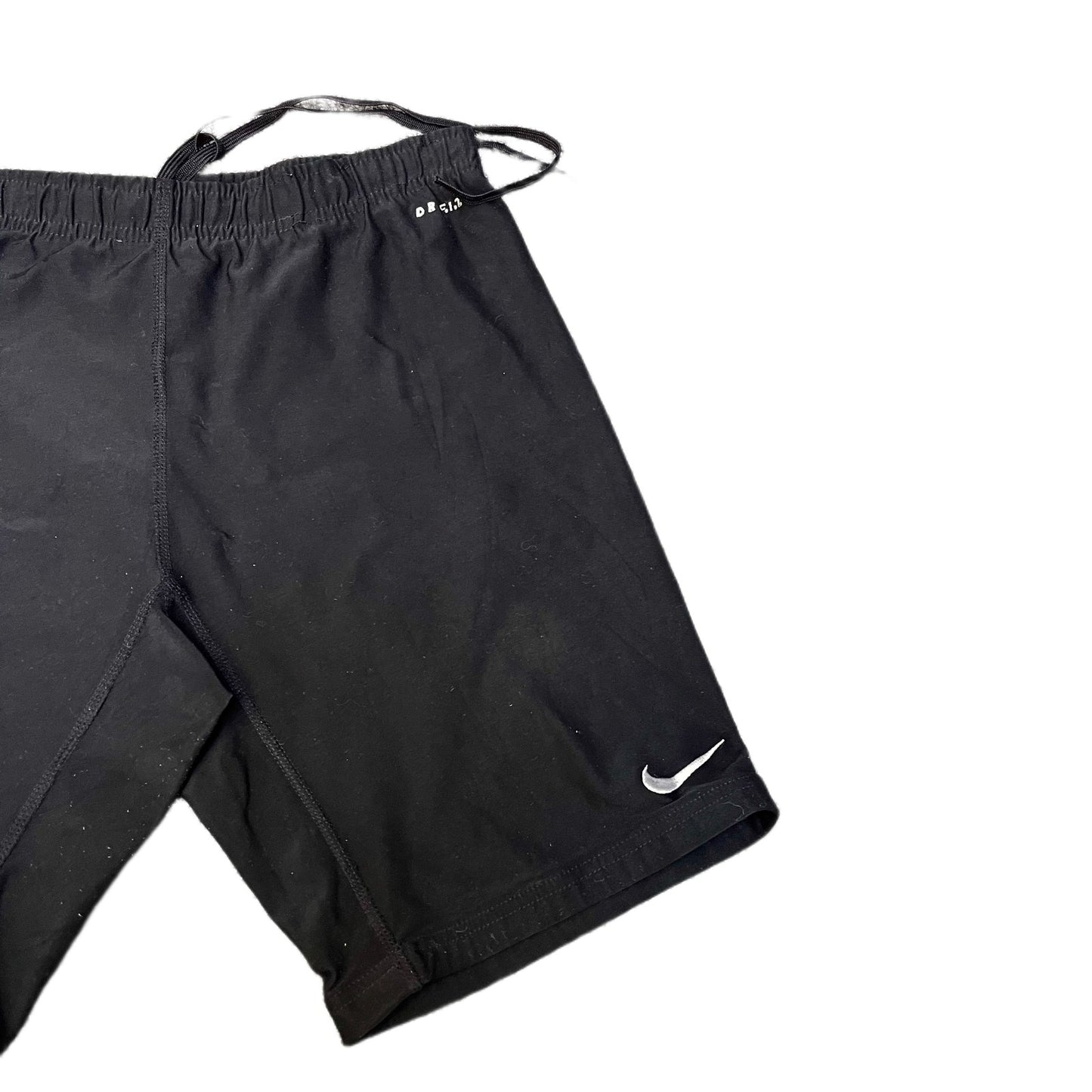 Nike Dri Fit Training Shorts Fits as Men XS 26" Waist Black Stretch Drawstring