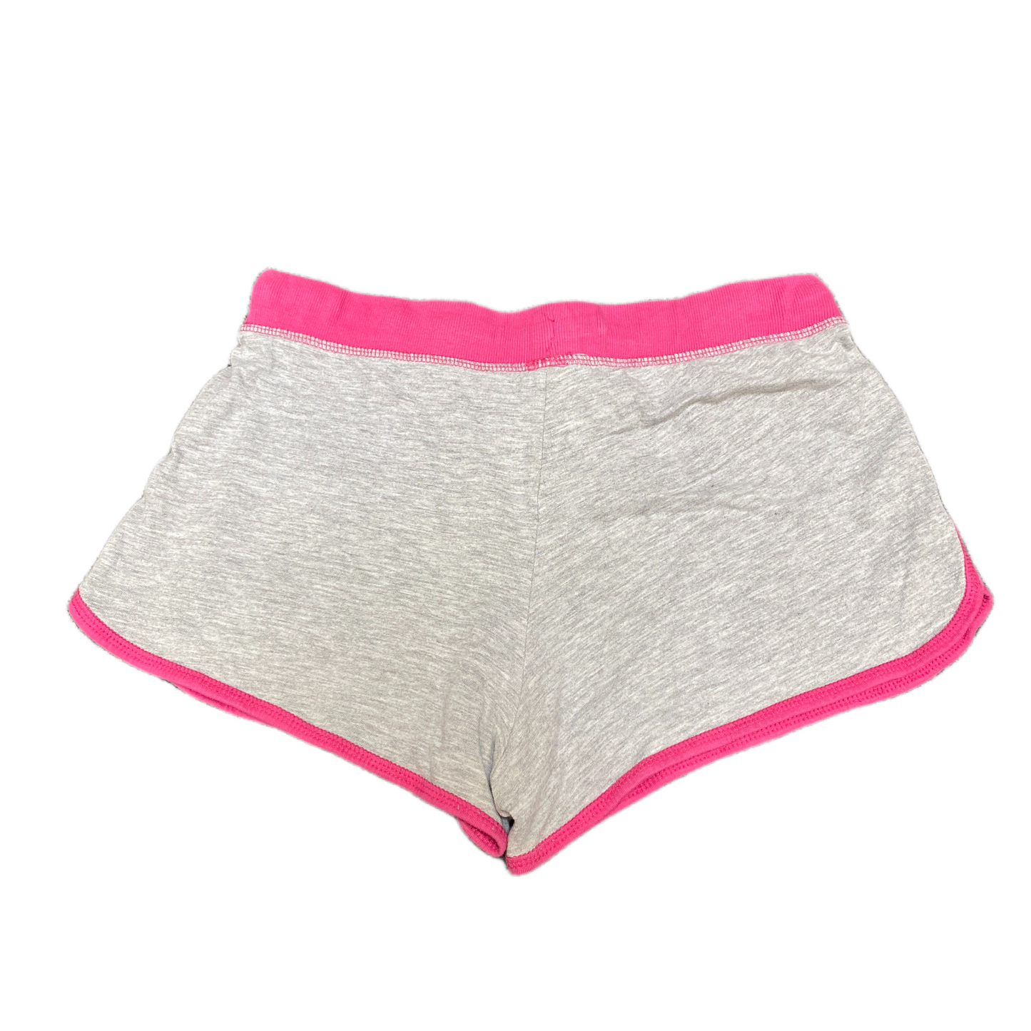 Aloha Running Sprinter Shorts Womens M 26" Waist Grey Pink Athletic Dolphin Hem