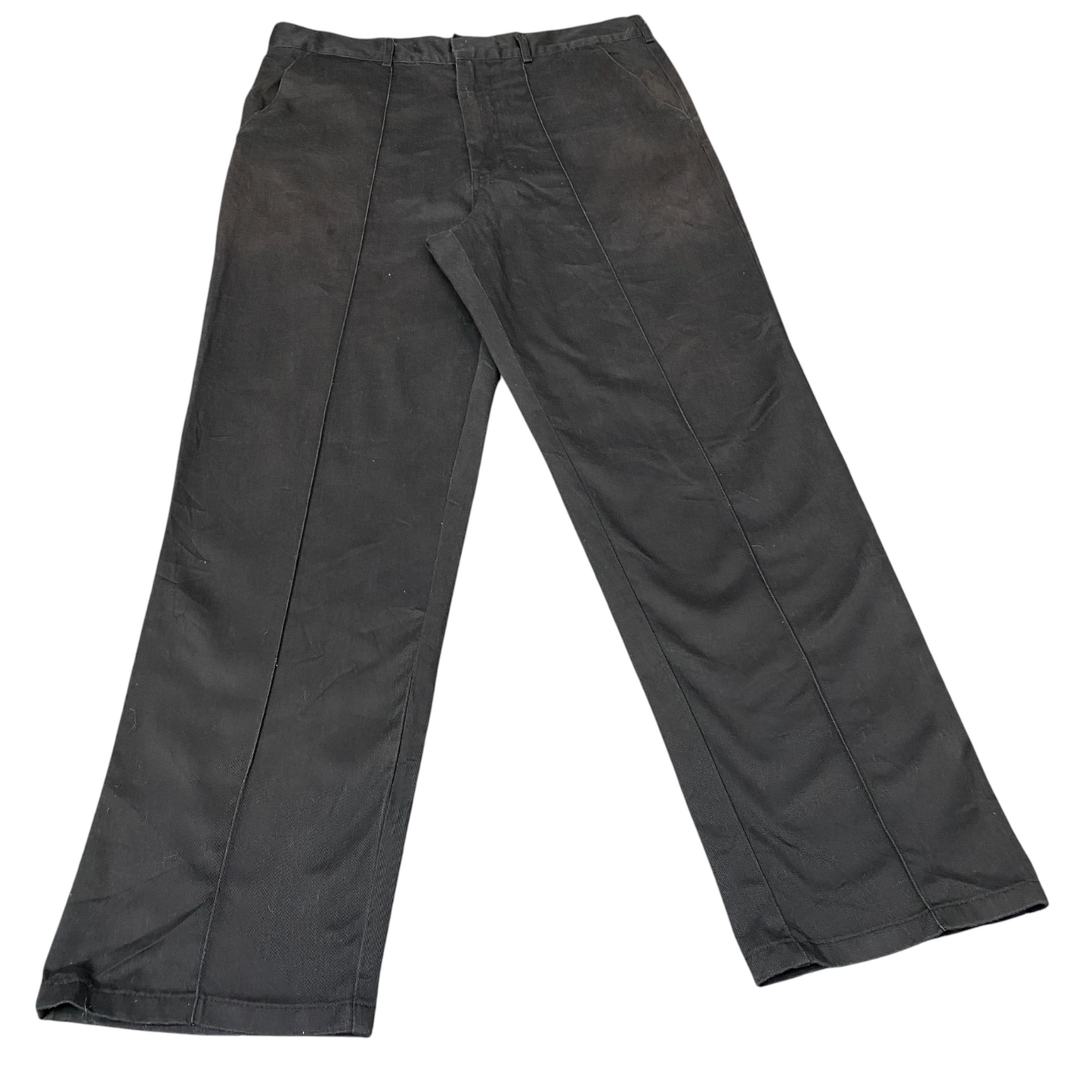 Dickies Work Pants Mens XL Black Carpenter Slash Pockets Durable Twill Low Waist