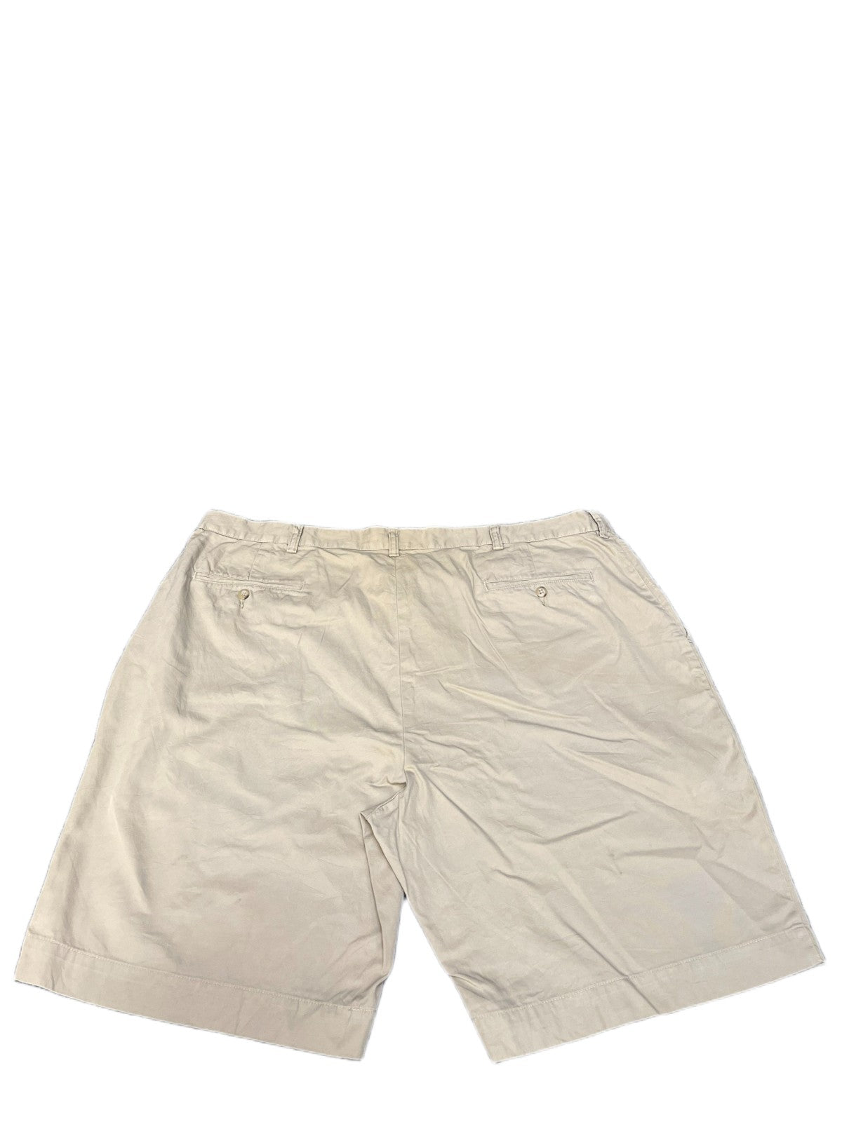 Polo Ralph Lauren Classic Chino Shorts Fits as Men XL 42" Waist Beige Flat Front