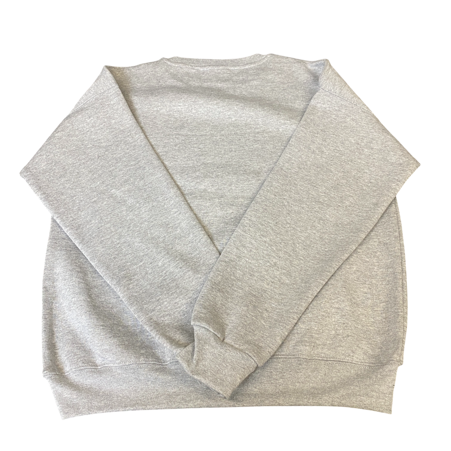 Nike Reworked Sweatshirt Mens Medium Grey Embroidered Spellout Logo Vintage Y2K