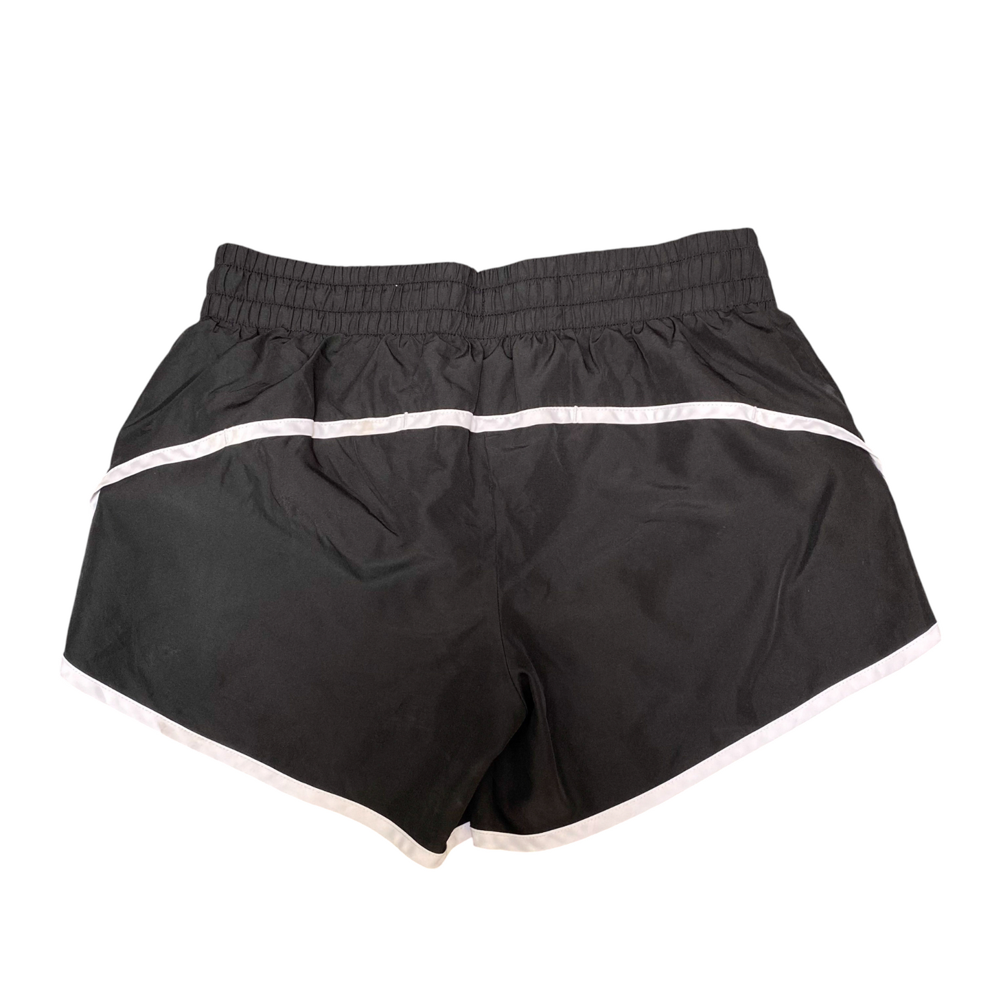 Running Sprinter Shorts Women XS Black Athletic Gym Drawstring Waist Dolphin Hem