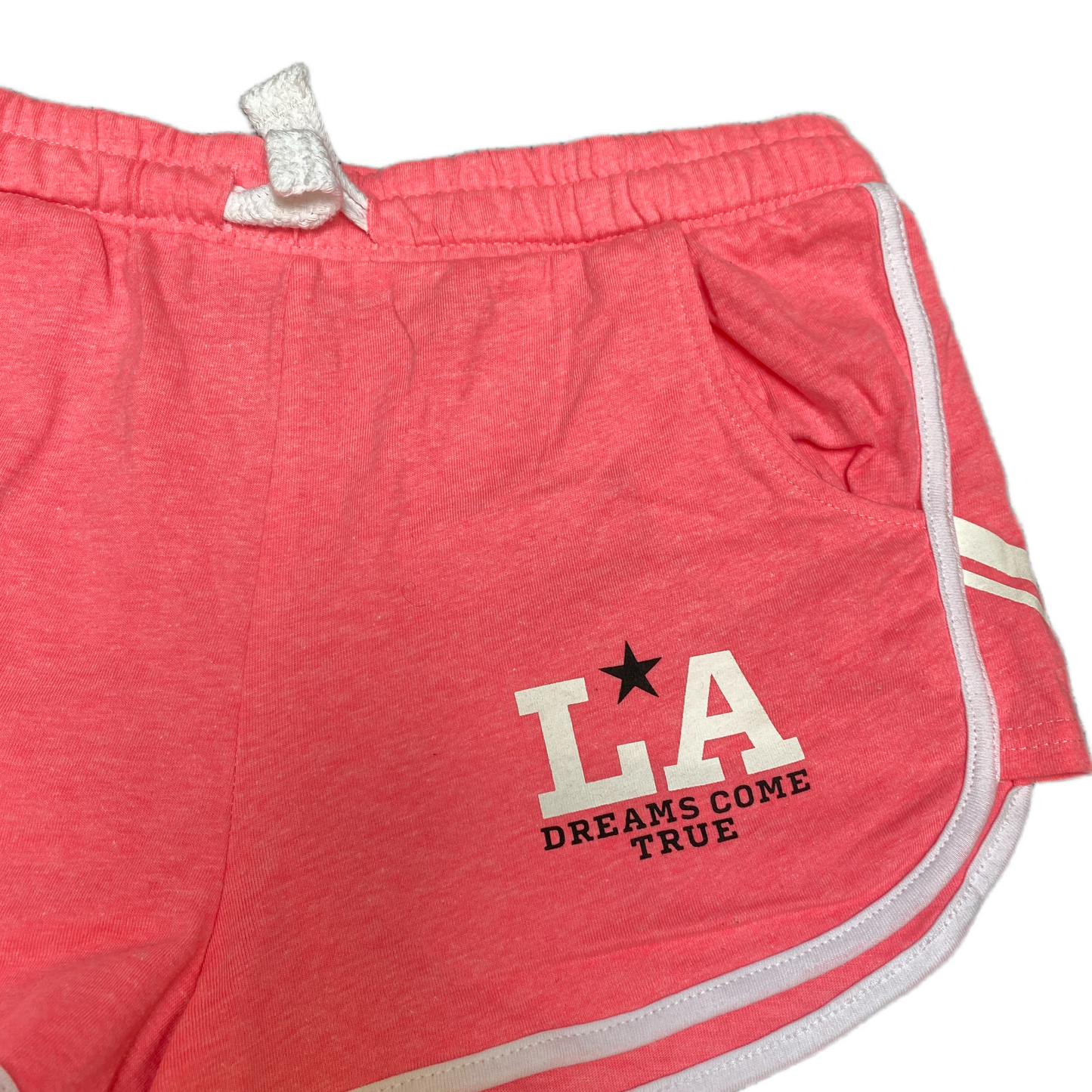 Running Sprinter Shorts Womens M 25" Waist Pink Athletic Gym Workout Dolphin Hem