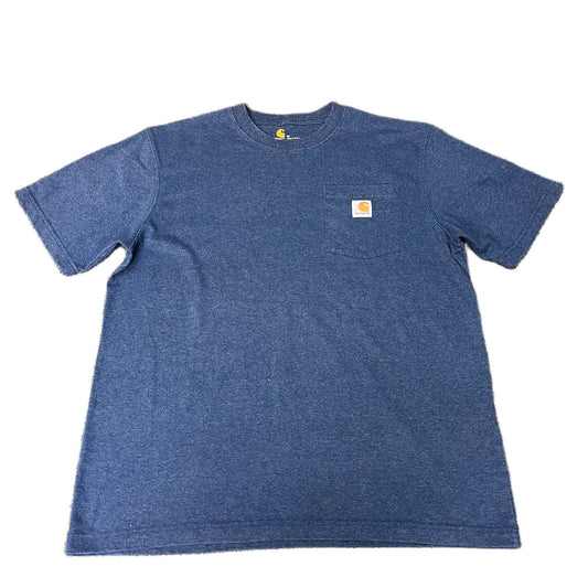 Carhartt Pocket T-Shirt Mens Medium Blue Original Fit Short Sleeve Summer Tee