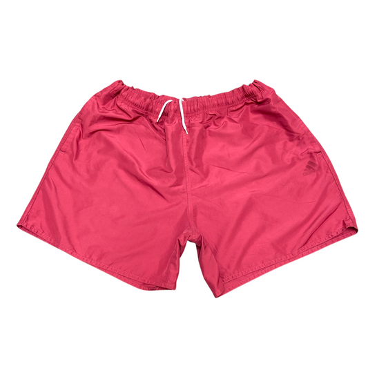 Adidas Swim Trunks Shorts Mens XL Pink Primegreen Elastic Waistband Drawstring