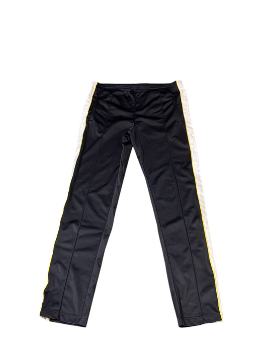 Arena Track Pants Men XL Black Straight Leg Comfy Stretch Mid Rise Elastic Waist