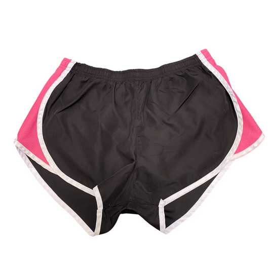 Running Sprinter Shorts 28W Black Elastic Waist Drawstring Athletic Stretch Gym