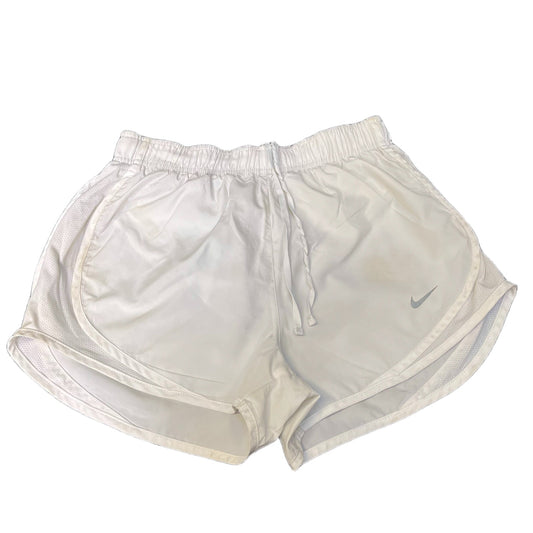 Nike Dri-FIT Running Sprinter Shorts Women Small 25" Waist White Dolphin Hem