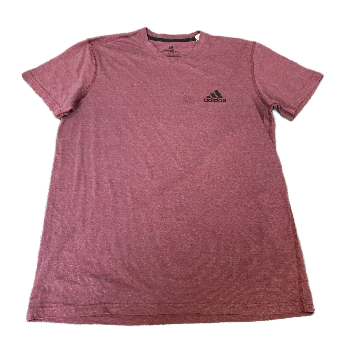 Adidas Ultimate 2.0 T-Shirt Mens S Burgundy Short Sleeve Crew Neck Pullover Tee