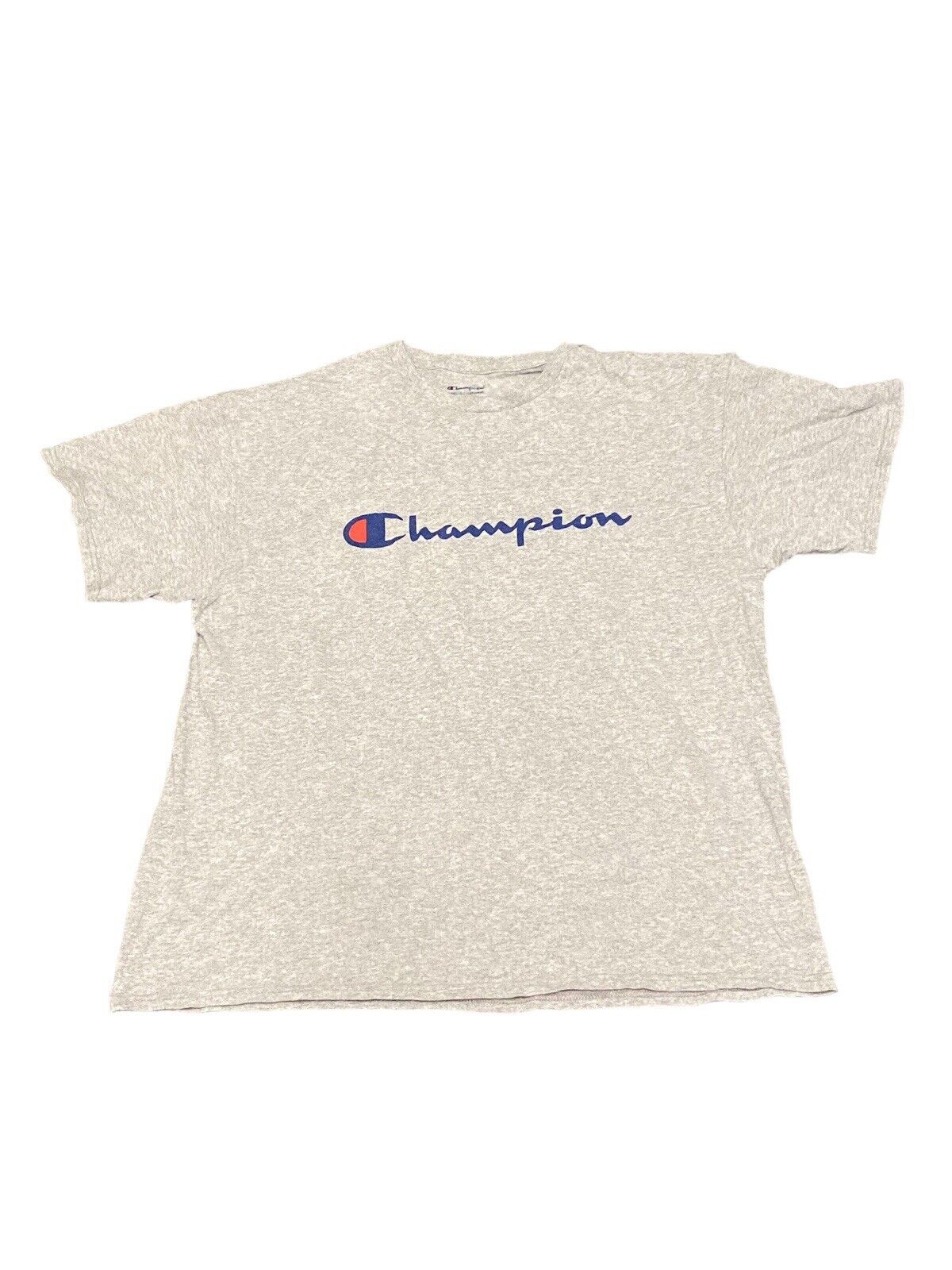 Champion T-Shirt Grey Mens XL Chest Logo