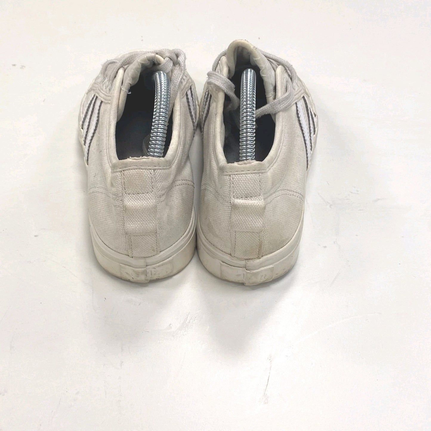 adidas 3 Stripes Trainers Sneakers Men's UK 6.5 Grey Lace Up