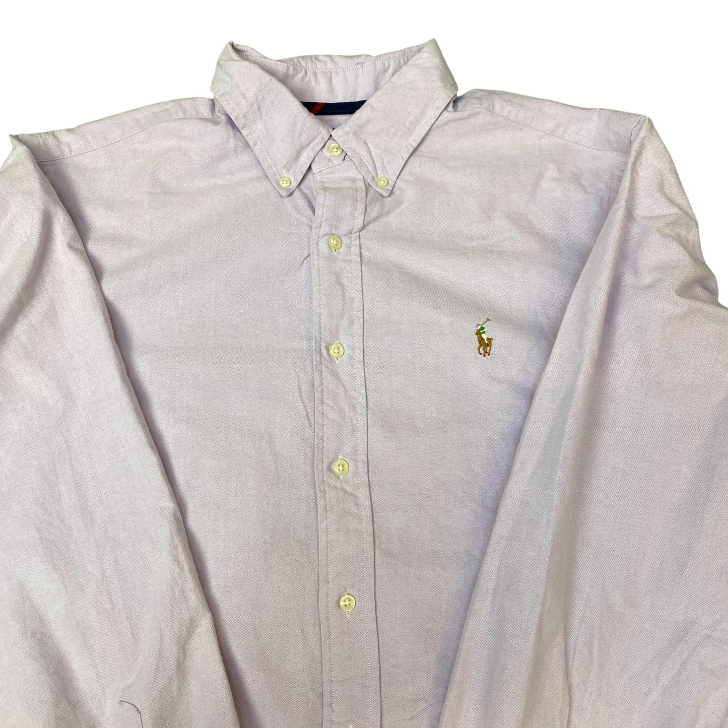 Ralph Lauren Shirt Mens XL Purple Classic Fit Long Sleeve Pony Logo Button Down
